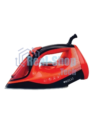 Утюг Kelli KL-1648 красный керамическое покрытие