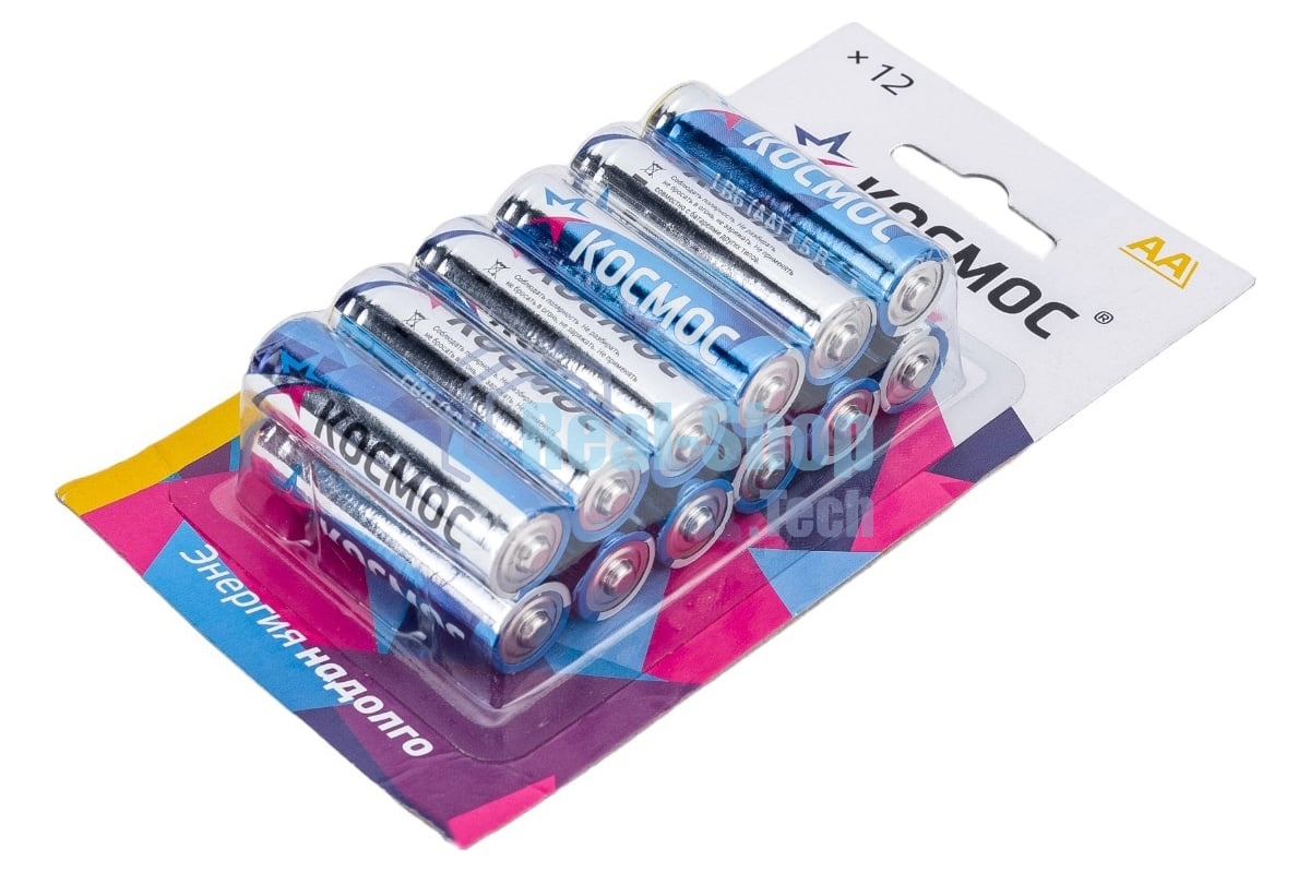 Элемент питания алкалиновый AA/LR06 BP-12 (блист.12шт) Космос KOCLR6BL12