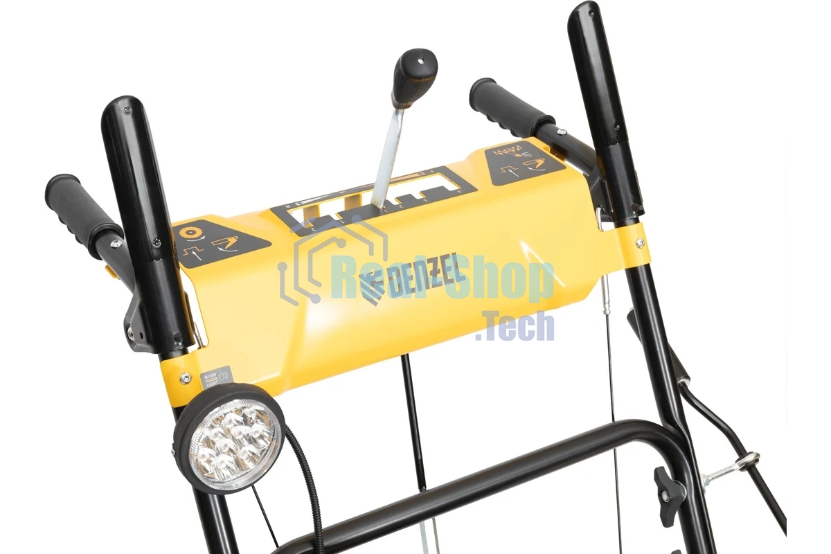 Бензиновая снегоуборочная машина Denzel SBM 610, 212cc, ручной старт, фара