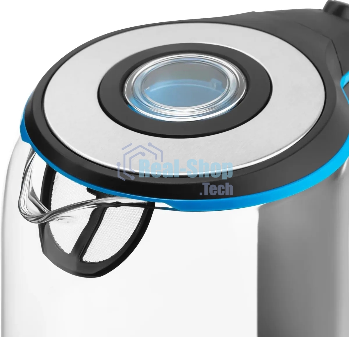 Чайник электрический Vitek VT-7028 1.7л. 2200Вт прозрачный корпус: стекло