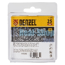 Набор бит торсионных Denzel PH1x25 мм, лазерная обработка шлица, сталь S2, 10 шт.