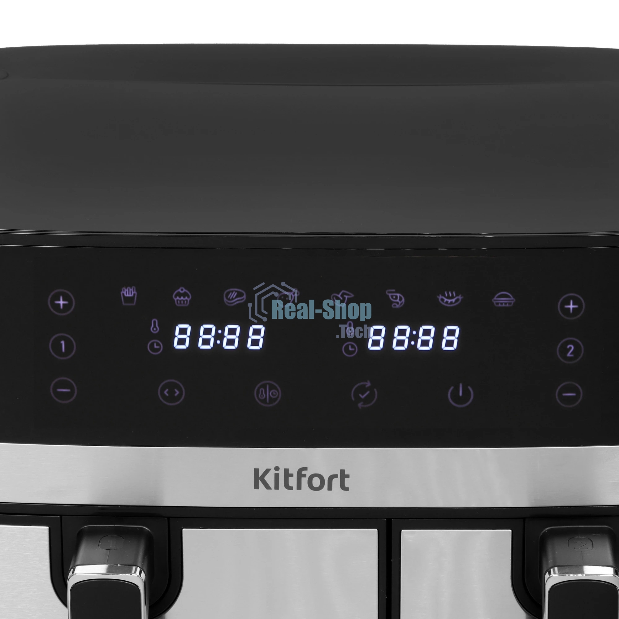 Аэрогриль Kitfort КТ-2261 черный, 2700 Вт, 8.2 л, сенсор, 8 программ