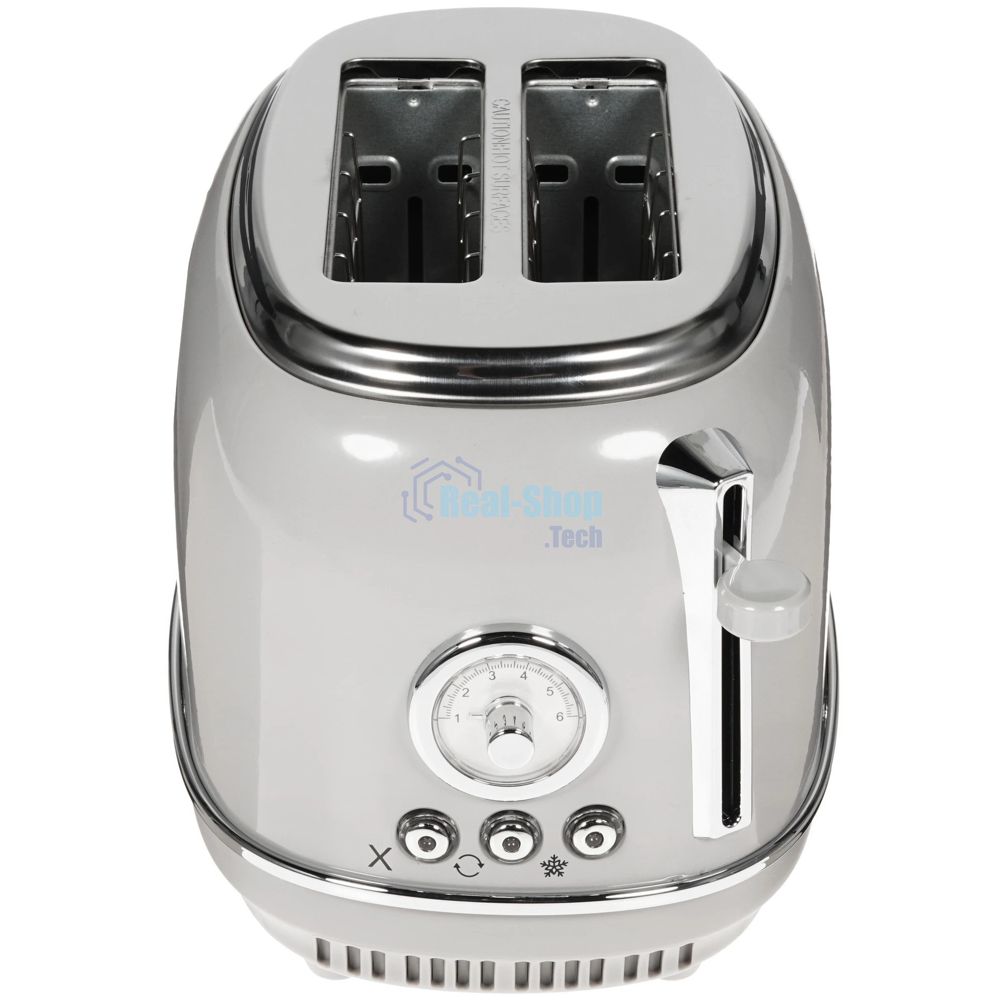 Тостер Tesler TT-245 серый, 815 Вт, 2 слота
