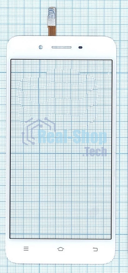 Сенсорное стекло (тачскрин) для Vivo Y53 (Y53i), белое