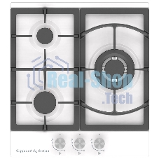 Газовая варочная панель Zigmund & Shtain G 14.4 W независимая, белый