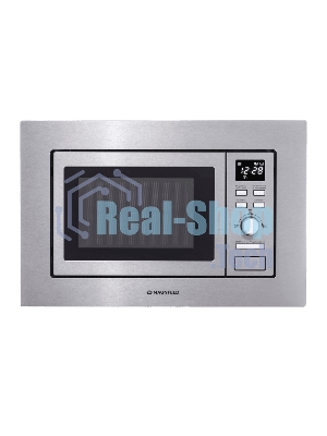 Микроволновая печь встраиваемая Maunfeld MBMO.20.7S нержавеющая сталь, 20 л, 800 Вт, переключатели - поворотный механизм/кнопки
