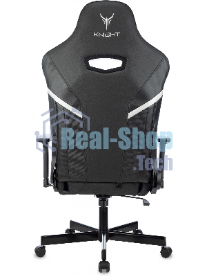 Кресло Knight Thunder 5X черный, экокожа, 120 кг, механизм качания