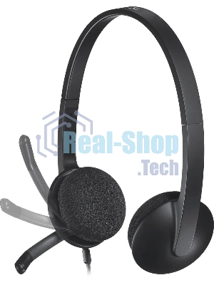 Гарнитура Logitech H340 чёрный, проводная, USB