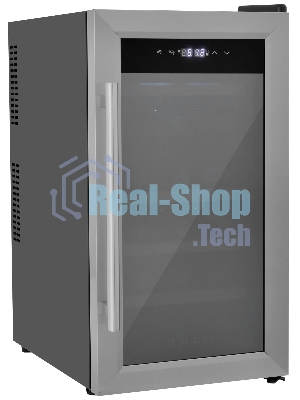 Винный шкаф ZÜGEL ZTWF182DX н/ж сталь, 46 л, 2 отсека, 18 бут.