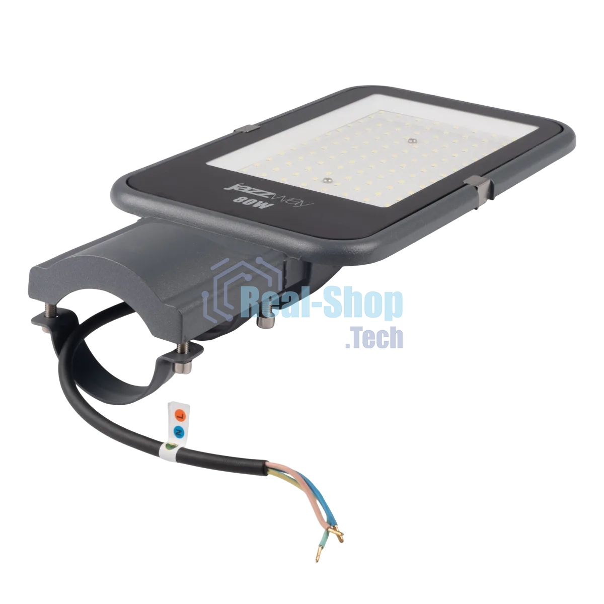 Светильник светодиодный JazzWay PSL 08 80Вт 5000К GR 120град. уличный консольный ДКУ IP65