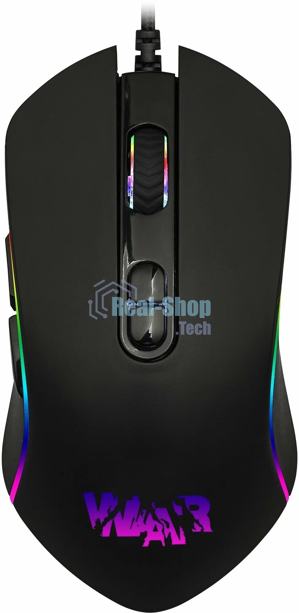 Игровой комплект Qumo Wartime K51/M67, кл-ра проводная, 104+10 клавиш, подсветка RGb, мышь проводная, оптическая, RGb running, 1200/1600/2400/3200 dpi