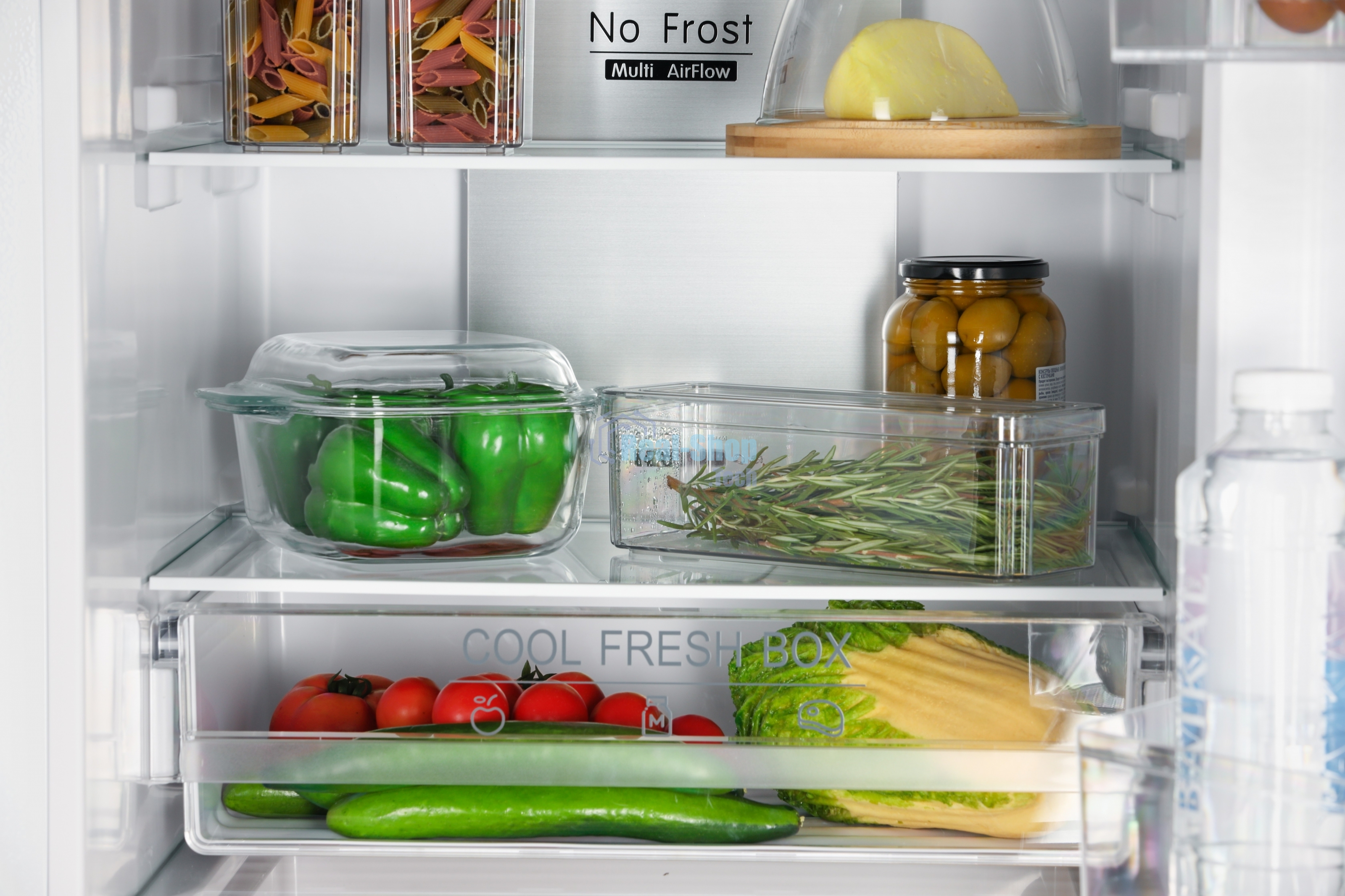 Холодильник Nordfrost RFC 390D NFGW белое матовое стекло двухкамерный 240/95л морозилка снизу