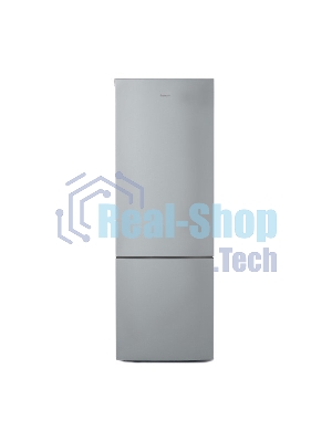 Холодильник Бирюса М6132 металлик двухкамерный 245/85л морозилка снизу, автоматическое