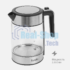 Чайник электрический Tuvio TUK217H1, режим поддержания тепла, 1.7 л, серебристый