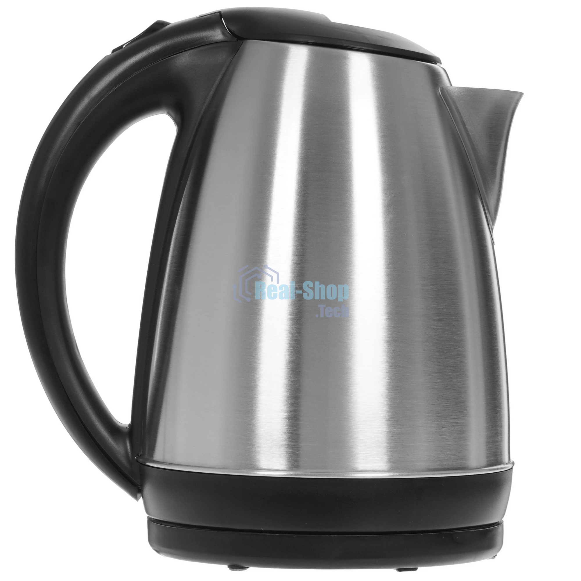 Чайник электрический Hyundai HYK-S1030 1.7 л, 2200 Вт, серебристый матовый/черный (корпус: металл)