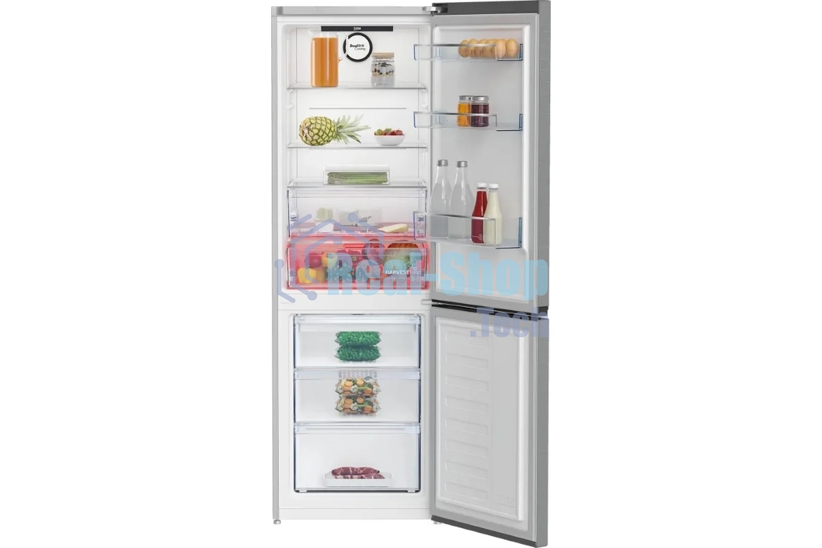 Холодильник Beko B3RCNK362HX нержавеющая сталь двухкамерный 220/100л морозилка снизу Total No Frost
