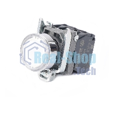 Кнопка SB4 с подсветкой в сборе модульная 22мм белая металл 24ВDC 1НО+1НЗ