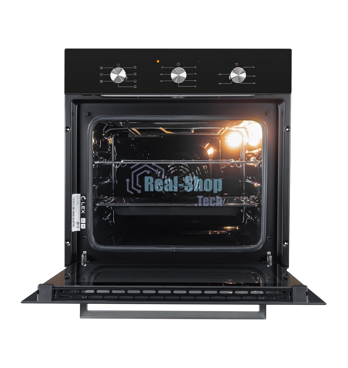 Духовой шкаф электрический встраиваемый LEX EDM 073 BL черный