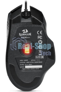 Мышь проводная Redragon Gainer черный, 3200 dpi, USB, кнопки - 6