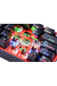 Клавиатура Redragon Fizz проводная, USB Type-A, чёрный/красный