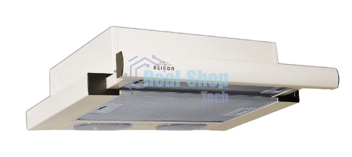 Вытяжка телескопическая Elikor Интегра 50П-400-В2Л белый, 50 см, 400 куб. м/ч, 55 дБ