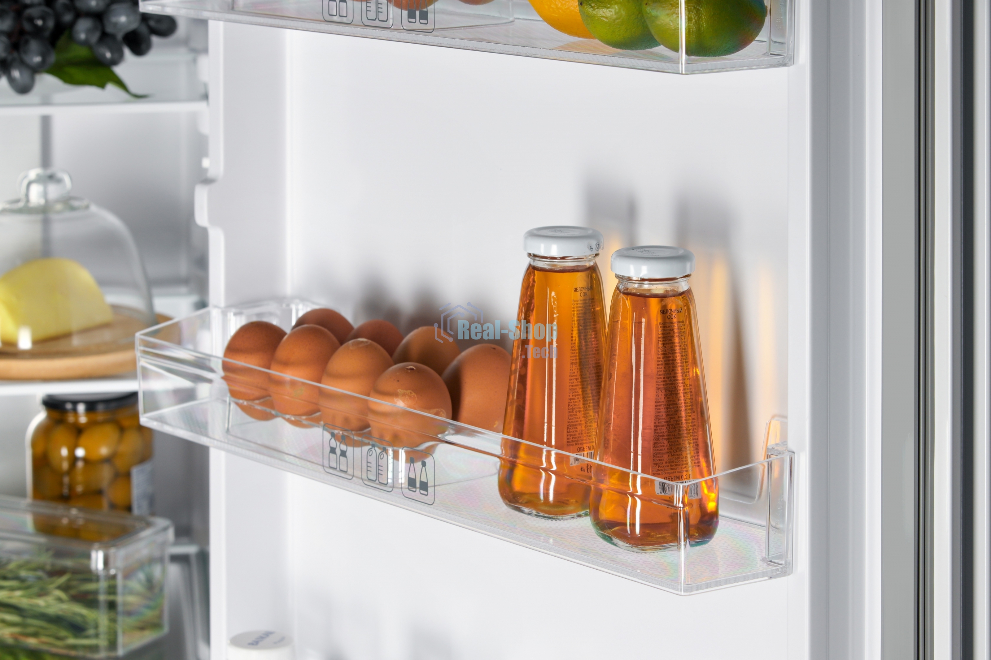 Холодильник Nordfrost RFC 390D NFGW белое матовое стекло двухкамерный 240/95л морозилка снизу