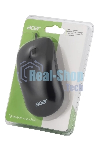 Мышь проводная Acer OMW122 черный, 1200 dpi, USB, кнопки - 3