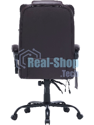 Кресло Cactus CS-CHR-OC03M-BR темно-коричневый, экокожа, подголовник