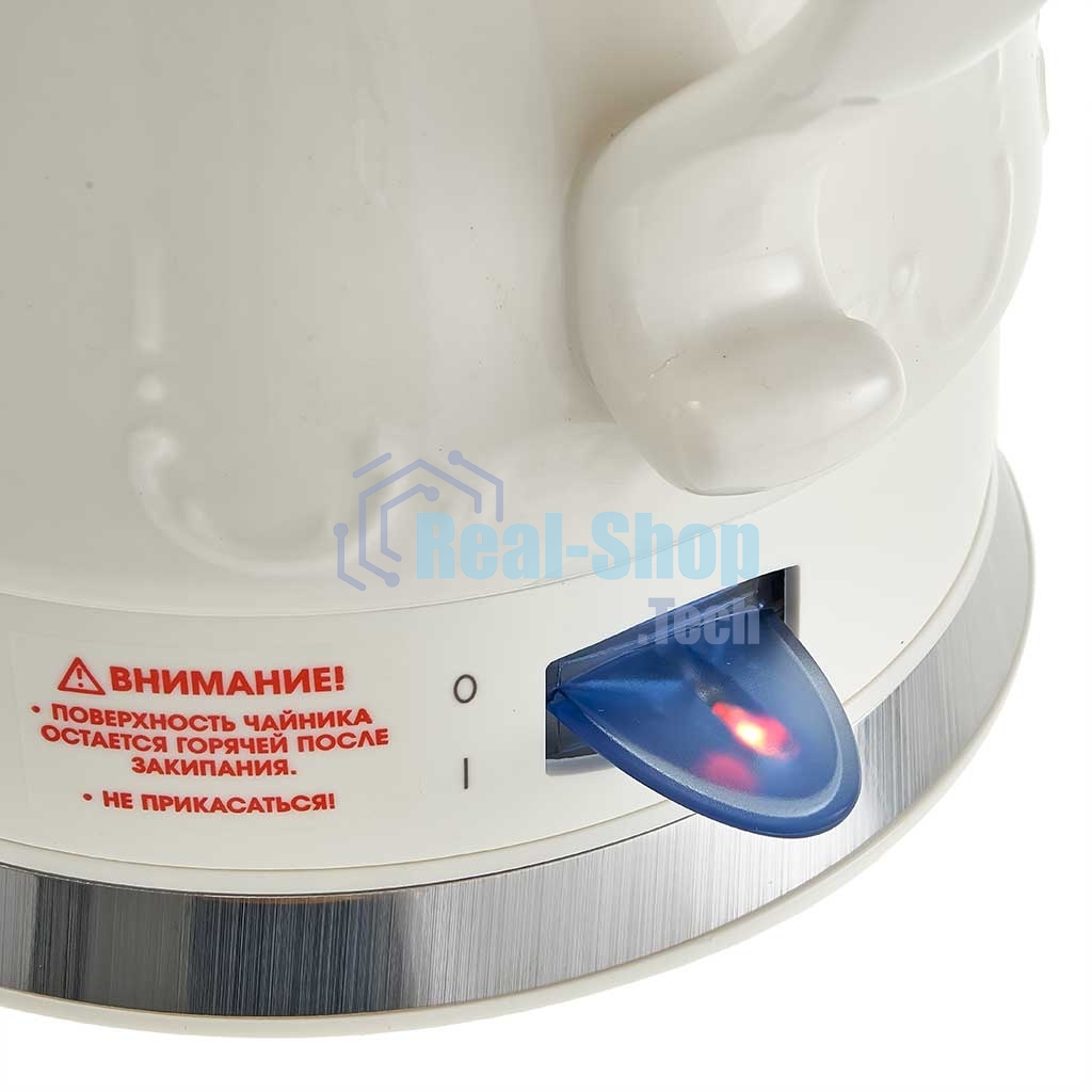 Чайник электрический DELTA LUX DE-1010 корпус из фарфора: Лимоны