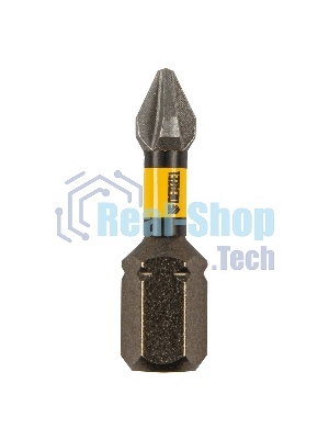 Набор бит торсионных Denzel PH1x25 мм, лазерная обработка шлица, сталь S2, 10 шт.