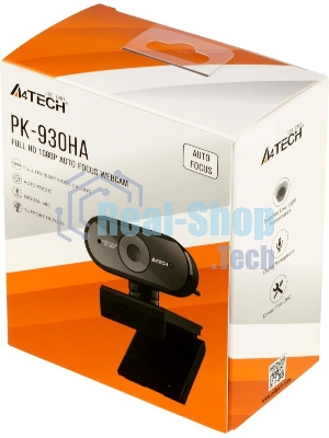 Веб-камера A4Tech PK-930HA 1920x1080, 30 кадр/с, USB Type-A, микрофон, автоматическая фокусировка, универсальное крепление