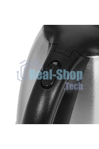 Чайник электрический Hyundai HYK-S1030 1.7 л, 2200 Вт, серебристый матовый/черный (корпус: металл)