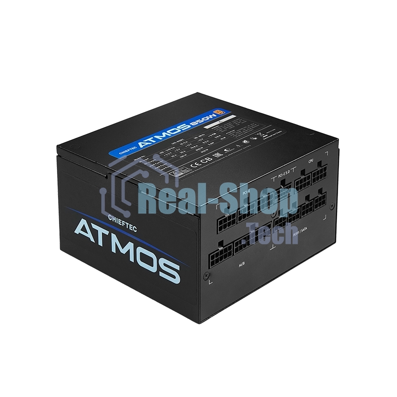 Блок питания, Chieftec, Atmos CPX-750FC, 750Вт, 80 PLUS GOLD, 120мм, черный