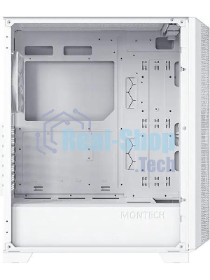 Компьютерный корпус Montech SKY ONE Lite белый без БП ATX 3x120mm 2xUSB3.0 1xUSB3.1 audio bott PSU