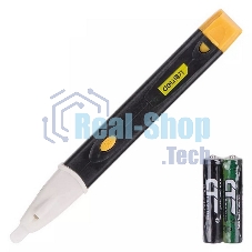 Бесконтактный детектор напряжения Deli DL8008 (90-1000В, функция фонарика, батарейки в комплекте)