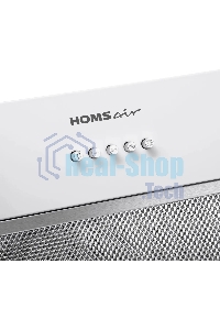 Вытяжка встраиваемая HOMSair Fleet 60 белый, 59.8 см, 520 куб. м/ч, 50 дБ