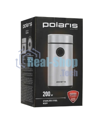 Кофемолка Polaris PCG-2016 200вт, 50гр. нержавеющая сталь