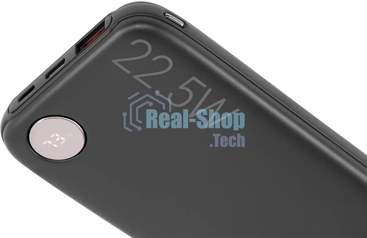 Портативный аккумулятор Digma DGPF10B 10000mAh QC3.0/PD3.0 22.5W 3A USB-A/USB-C черный