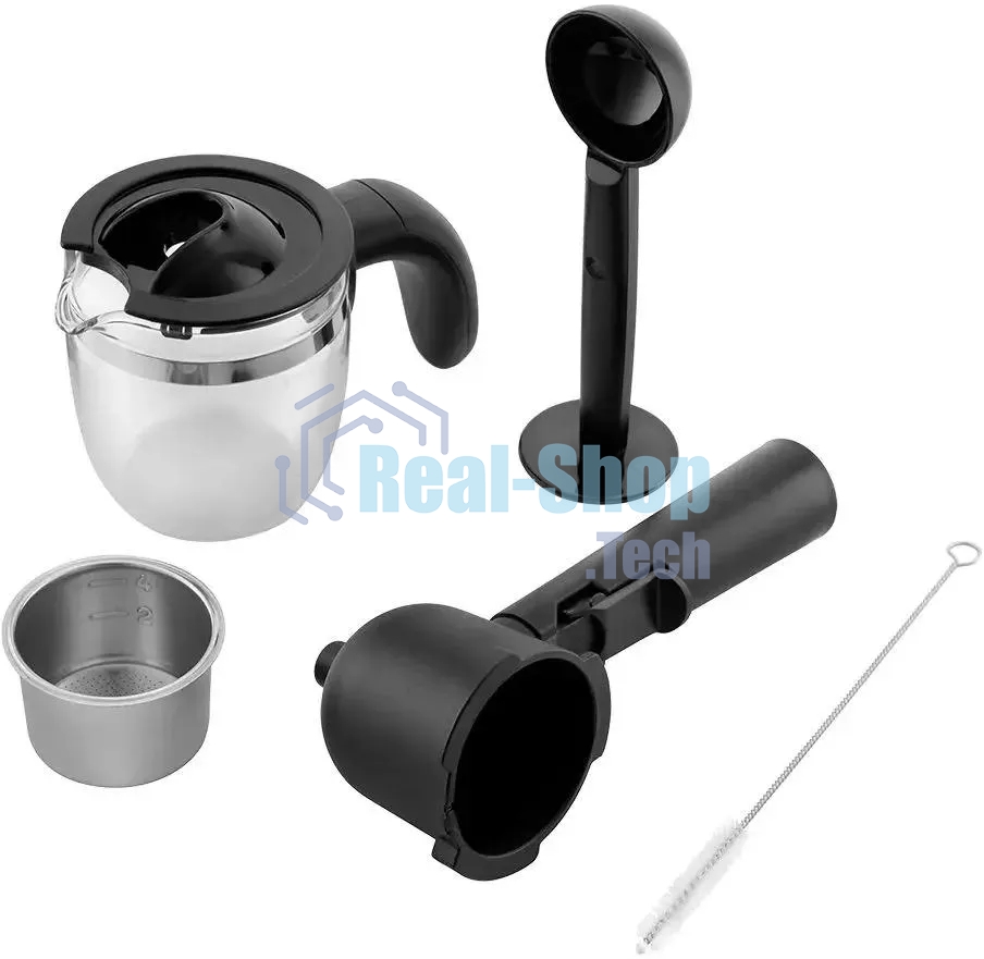 Кофеварка капельная Kitfort КТ-760-1 красный/черный, молотый кофе, 240мл, 800Вт, 3,5 бар