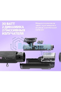 Умная колонка Яндекс Станция Стрит с Алисой, портативная, модель YNDX-00030GRY (серый)