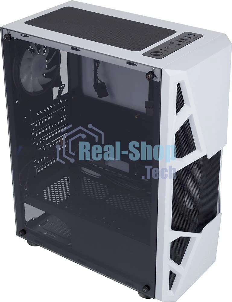 Компьютерный корпус AeroCool/Formula CL-3303W RGb белый без БП ATX 6x120мм 2xUSB 2.0 1xUSB 3.0 audio bott PSU