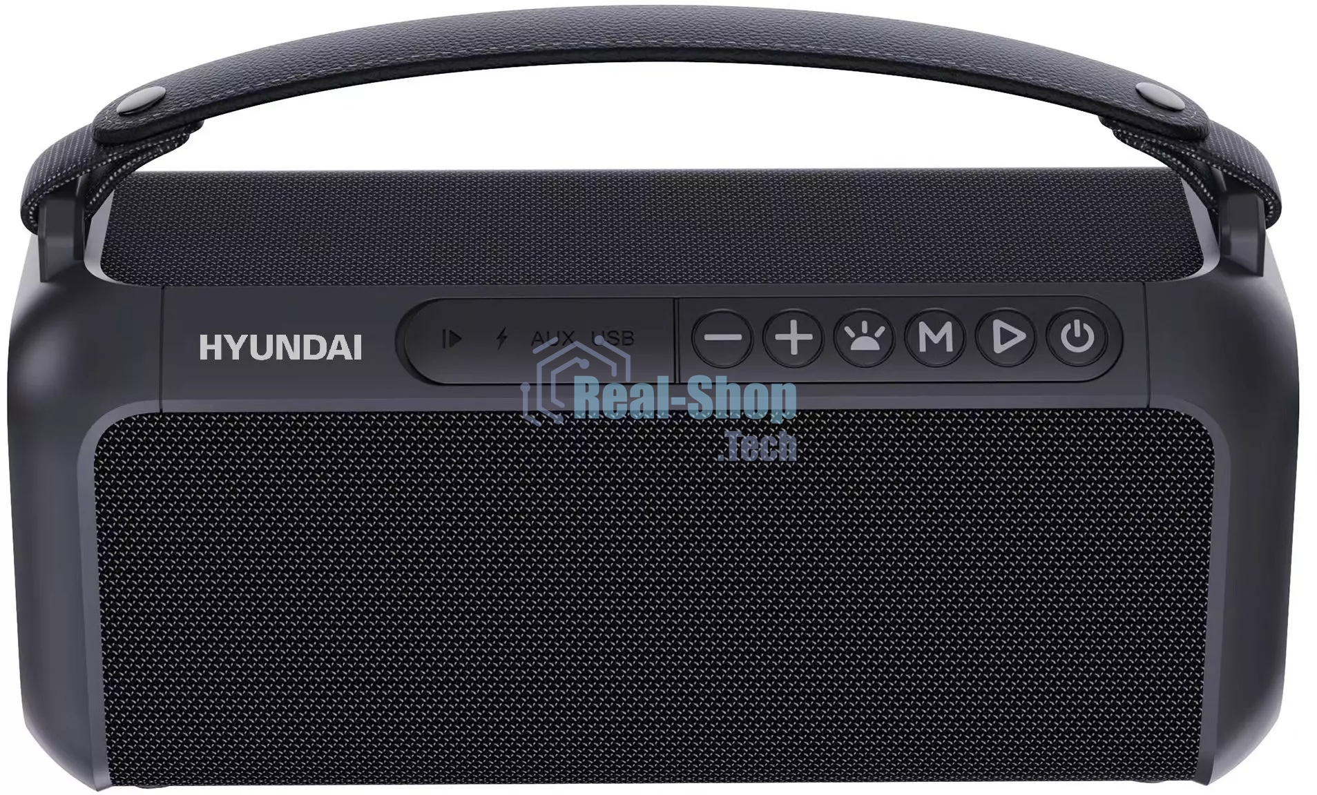Колонка портативная Hyundai H-PS1007 черный 60W 2.0 BT 10м 2600mAh