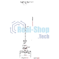 Кронштейн для проектора Cactus CS-VM-PR01L-BK черный макс.10кг настенный и потолочный поворот и наклон