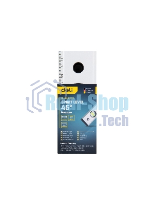 Строительный уровень Deli DL700600B 600мм Алюминиевый сплав. Мягкая резина на обоих концах. Магнит для удобства эксплуатации.