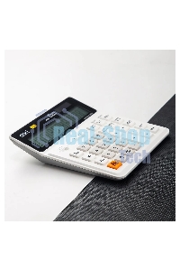 Калькулятор бухгалтерский Deli EM01010 белый 12-разр.