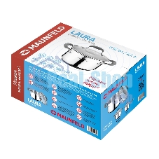 Кастрюля Maunfeld LAURA MCS22S08GR из нержавеющей стали со стеклянной крышкой, 18 см, 2,2 л.