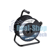 Удлинитель на катушке 4х40 м 2P+PE 10А УК40 с термозащ. 3х1.0 кв.мм GENERICA IEK WKP10-10-04-40-G