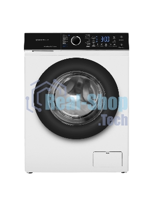 Стиральная машина c инвертором и паром Maunfeld MFWM148IWHT белый, загрузка фронтальная 8 кг, 1400 об/мин, класс: A+++