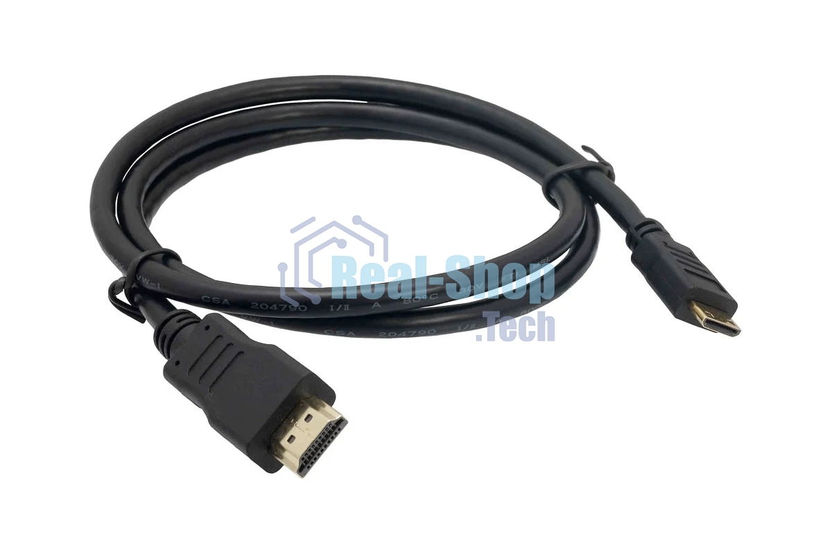 Кабель Micro HDMI to HDMI для Raspberry, черный