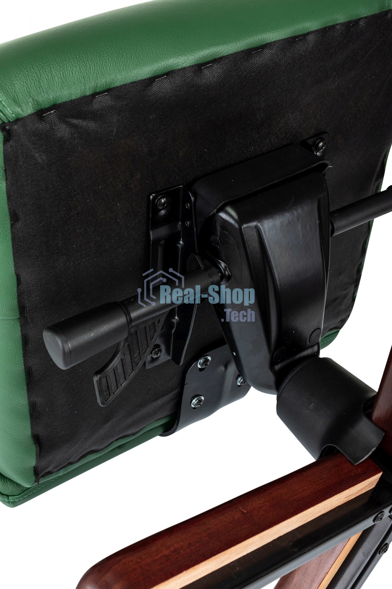 Кресло руководителя Бюрократ T-9928Walnut зеленый, кожа, крестов. металл/дерево